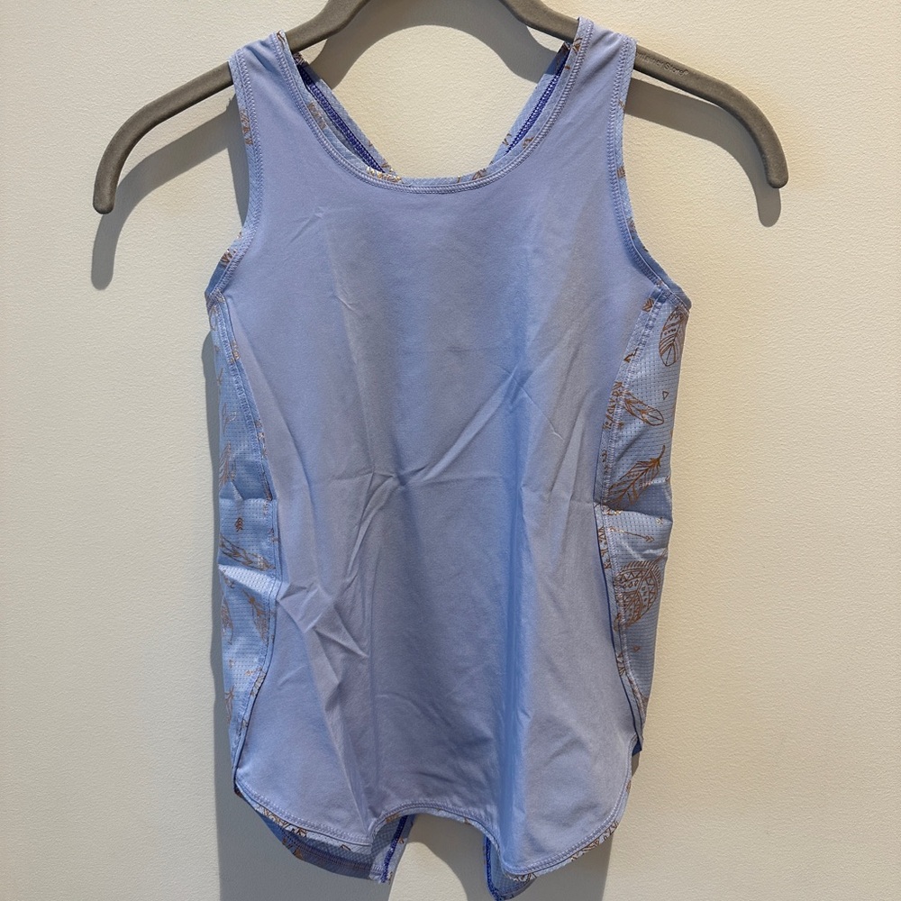 Ivivva by Lululemon Lightweight All Tied Up Cross Back Tank size 7(girls)